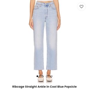 Levi's straight ankle rib cage denim